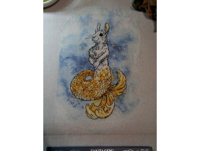 Hare Mermaid Cross Stitch Pattern фото 5