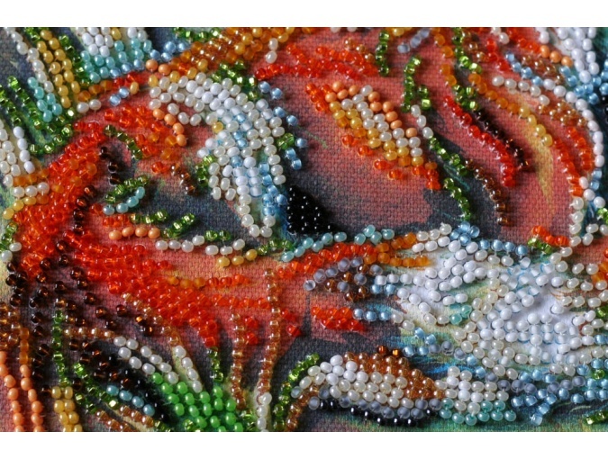 Small Foxes Bead Embroidery Kit фото 3