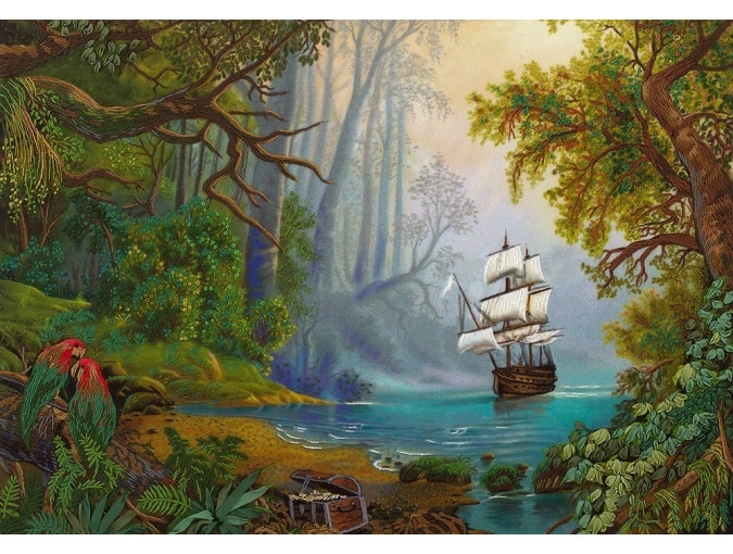 Treasure Island Embroidery Kit, code JK-2030 Panna | Buy online on ...