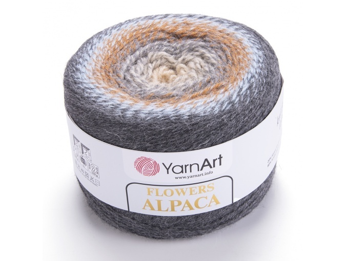 YarnArt Flowers Alpaca, 20% Alpaca, 80% Acrylic, 2 Skein Value Pack, 500g фото 41