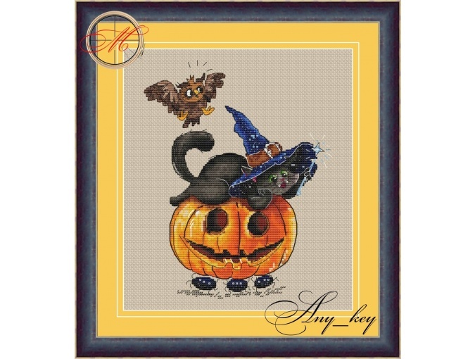 Sir Maks & Halloween Cross Stitch Pattern фото 1