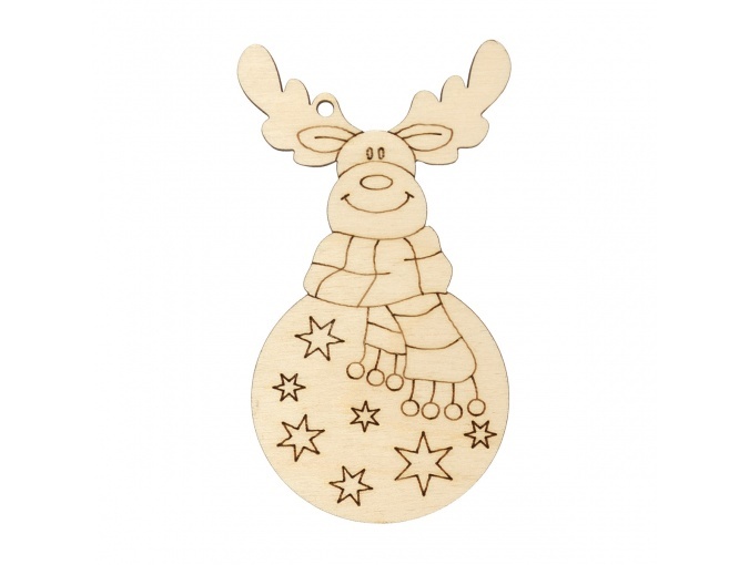 Wooden Christmas Toy Jolly Deer фото 1