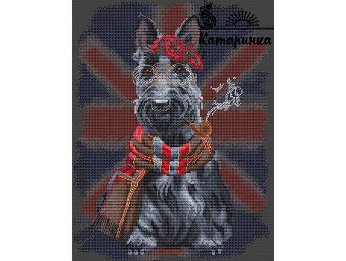 Scotch Terrier Cross Stitch Pattern фото 1