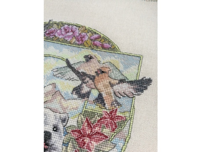 Journey with the Faithful Companion. Samoyed Cross Stitch Pattern фото 9