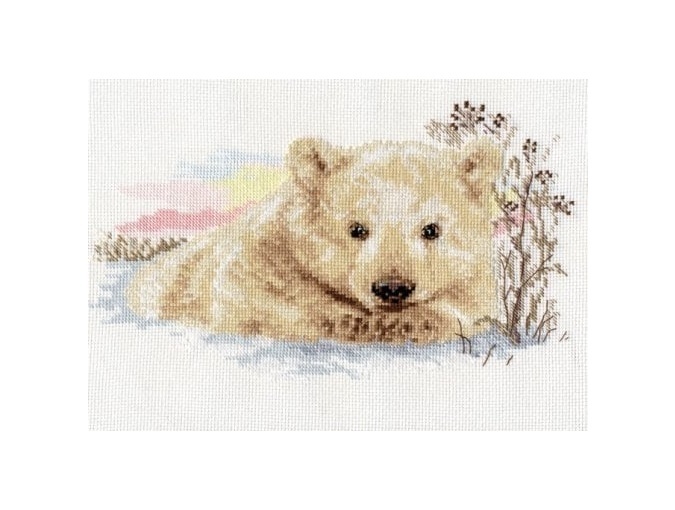 Northern Bear Cub Cross Stitch Kit фото 1