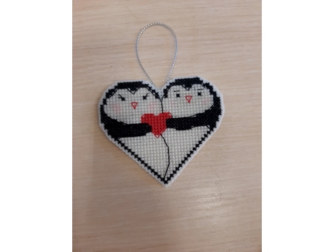 Valentine's Day. Penguins Cross Stitch Pattern фото 2