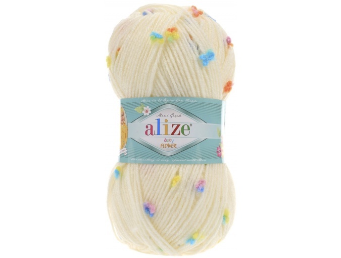 Alize Baby Flower, 94% Acrylic, 6% Polyamide 5 Skein Value Pack, 500g фото 5