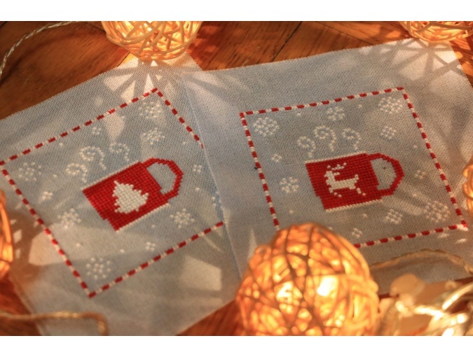 Christmas Mugs Cross Stitch Pattern фото 3