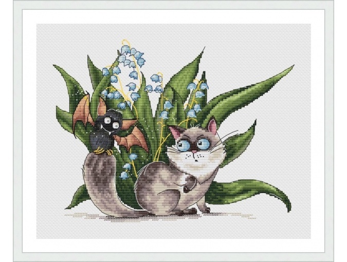 Cat and Mouse Cross Stitch Pattern фото 2
