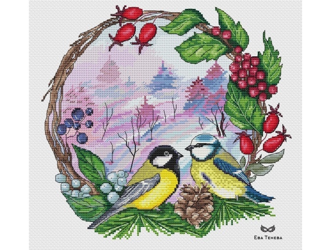 In the Winter Forest Cross Stitch Pattern фото 2