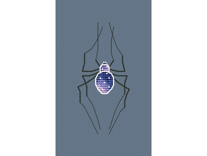 Space Spider Cross Stitch Pattern фото 1