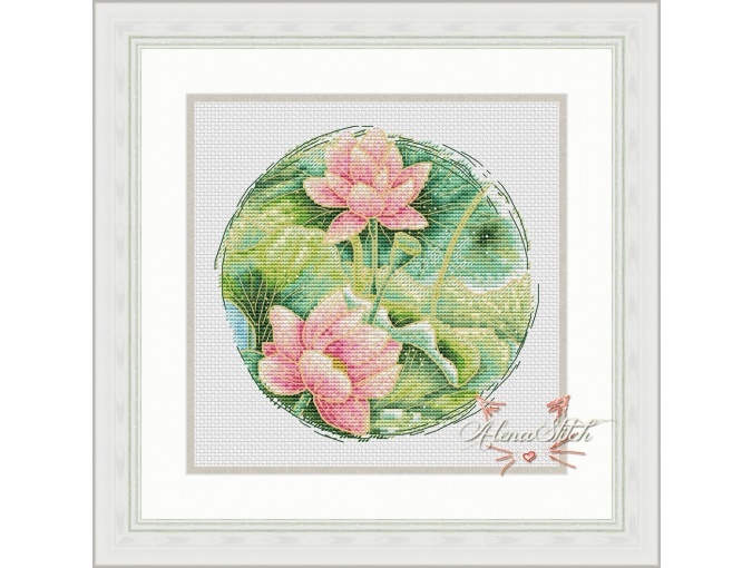 Lotuses 2 Cross Stitch Pattern фото 1