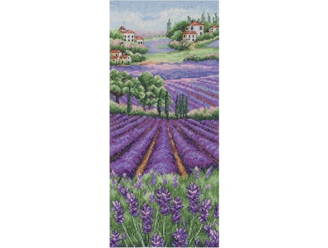 Provence Lavender Scape Cross Stitch Kit фото 1