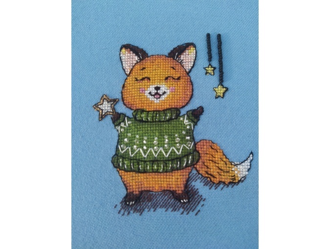 Festive Fox Cross Stitch Pattern фото 2