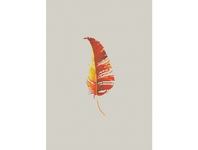 Fire Feather Cross Stitch Pattern фото 1