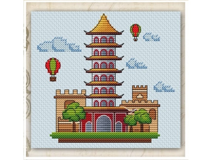 China Cross Stitch Pattern фото 1