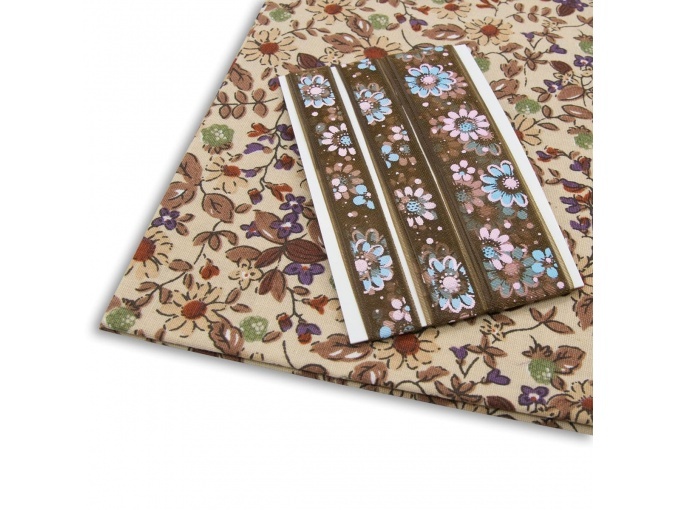 Brown Set 20 Cotton Patchwork Fabric фото 1