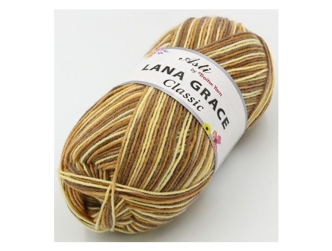 Troitsk Wool Lana Grace Classic, 25% Merino wool, 75% Super soft acrylic 5 Skein Value Pack, 500g фото 45