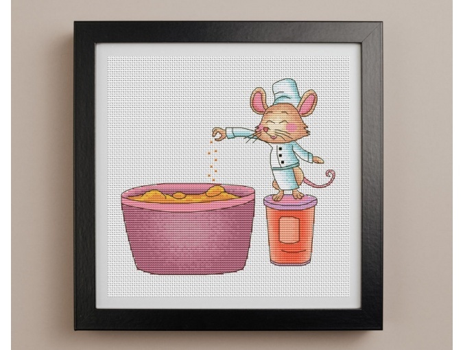 Mouse Chef 2 Cross Stitch Pattern фото 2