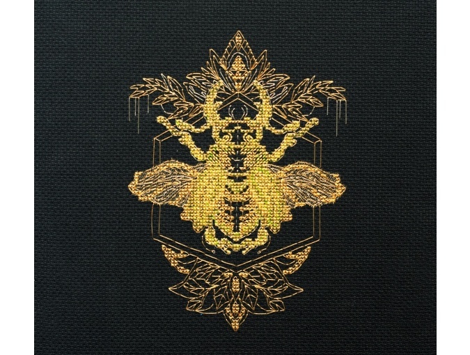 Golden Beetle Cross Stitch Kit фото 1