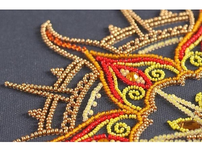 Sunny Pattern Bead Embroidery Kit фото 6