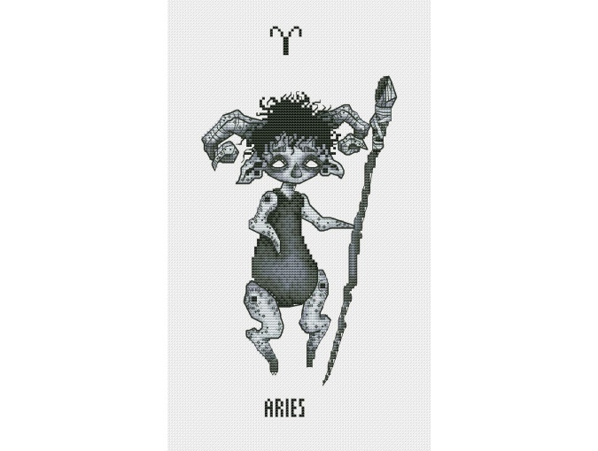 Horoscope. Aries Cross Stitch Pattern фото 1