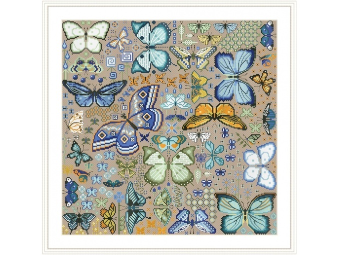 Butterflies. Evening Cross Stitch Pattern фото 6
