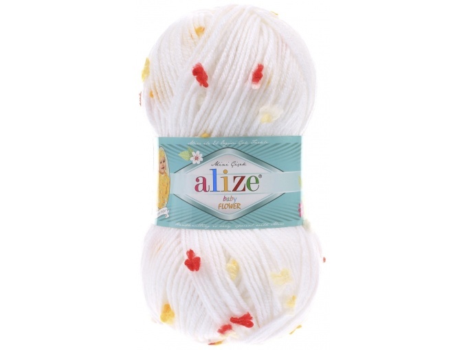 Alize Baby Flower, 94% Acrylic, 6% Polyamide 5 Skein Value Pack, 500g фото 17