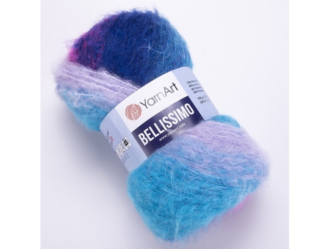 YarnArt Bellissimo 13% mohair, 67% acrylic, 4% polyamide, 16% polyester, 3 Skein Value Pack, 450g фото 8