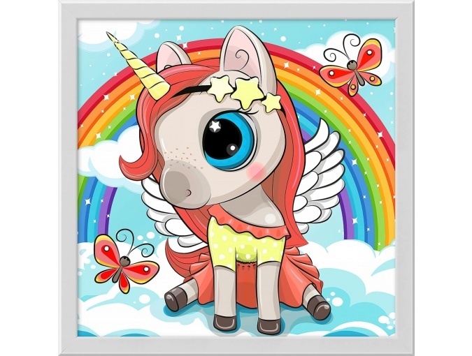Unicorn and Rainbow Diamond Painting Kit фото 1