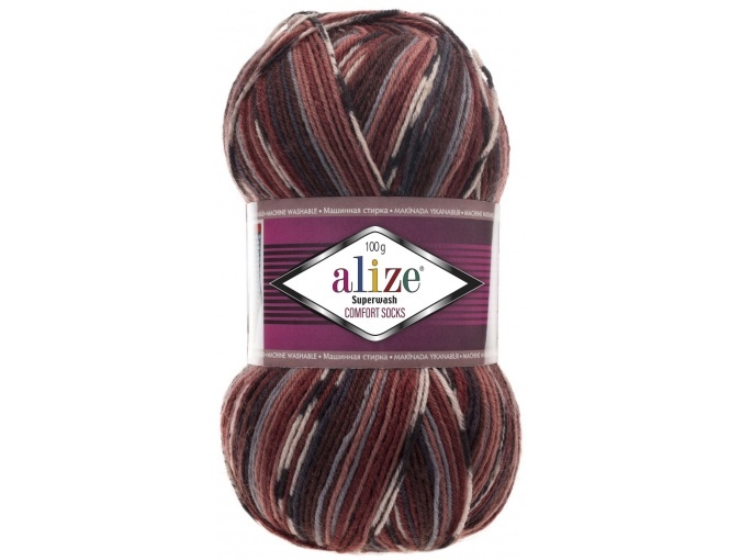 Alize Superwash Comfort Socks 75% wool, 25% polyamide 5 Skein Value Pack, 500g фото 21
