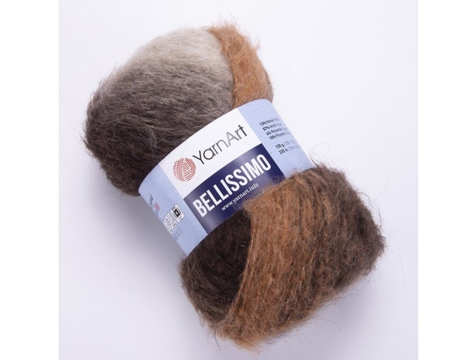YarnArt Bellissimo 13% mohair, 67% acrylic, 4% polyamide, 16% polyester, 3 Skein Value Pack, 450g фото 18