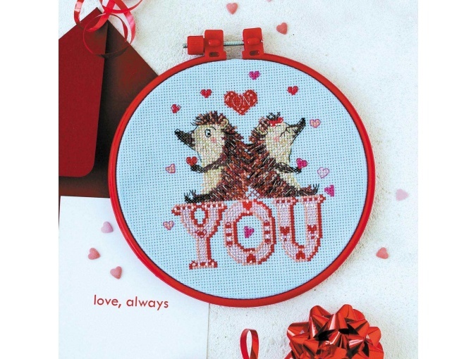 Loving Hedgehogs Cross Stitch Kit фото 1