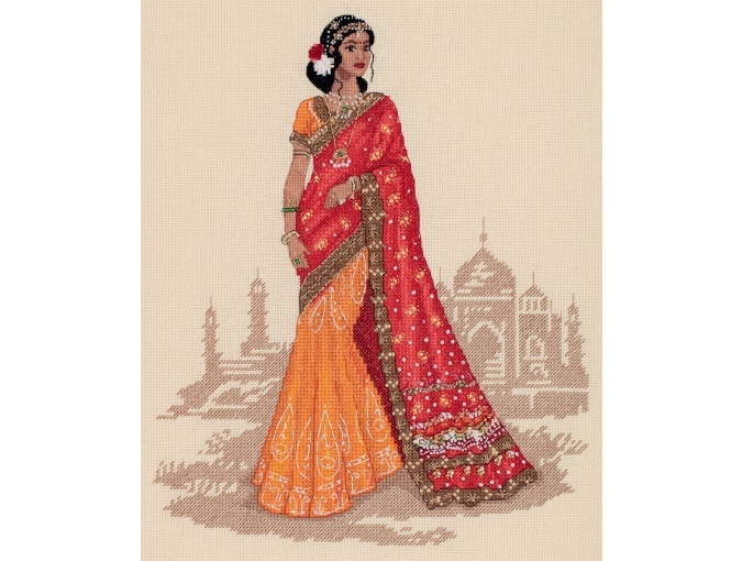 Women of the World. India. Cross Stitch Kit фото 1