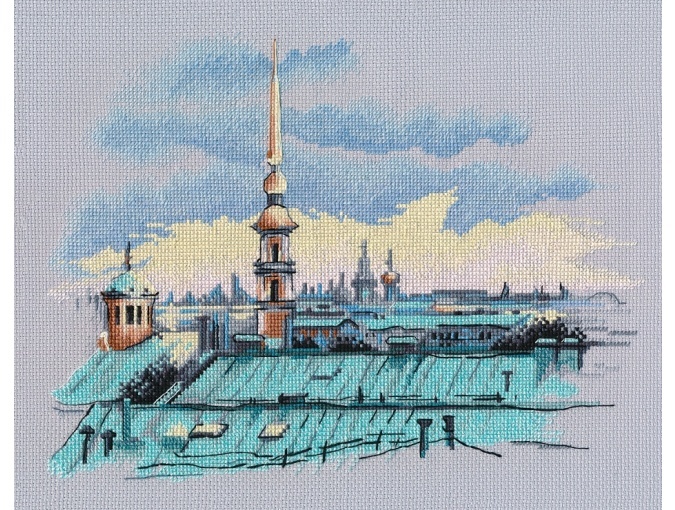 Roofs of St.Peterburg Cross Stitch Kit  фото 1