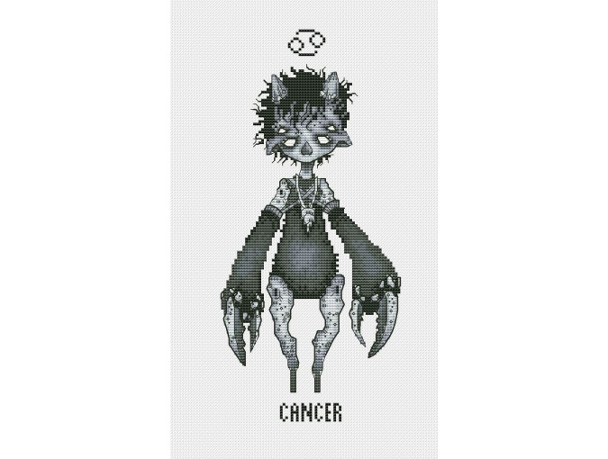 Horoscope. Cancer Cross Stitch Pattern фото 1