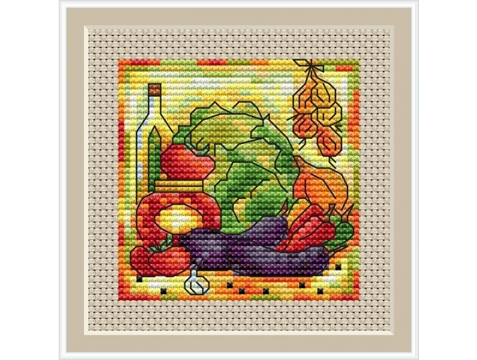 Vegetable Mix Cross Stitch Pattern фото 1