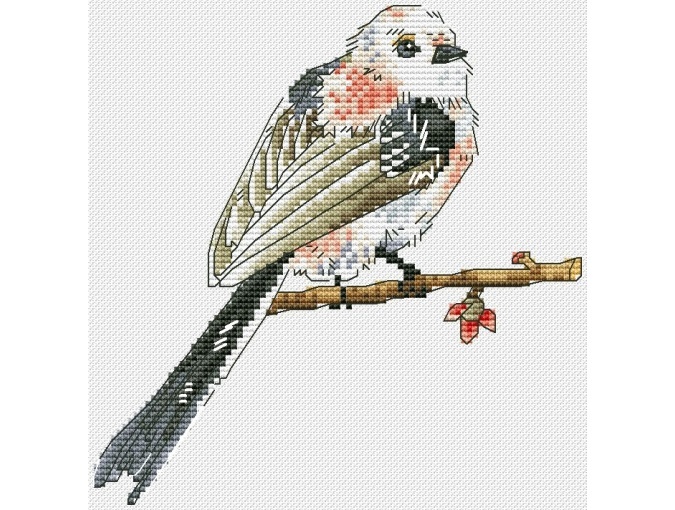 Feathered Sampler. Bird 4 Cross Stitch Pattern фото 1