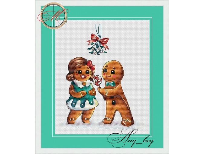 Gingerbread Love Cross Stitch Pattern фото 1