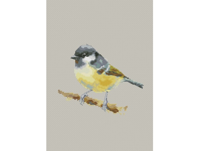 Watercolor Bird Cross Stitch Pattern фото 1