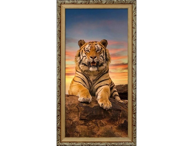 Pleased Tiger Diamond Painting Kit фото 1
