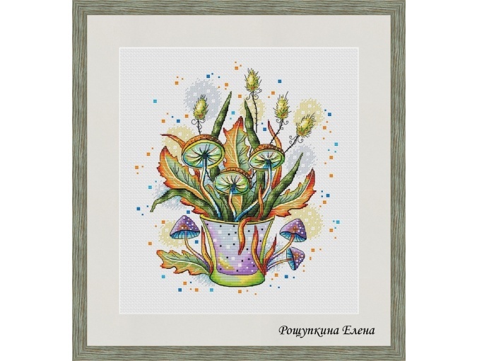 Mushroom Bouquet Cross Stitch Chart фото 1