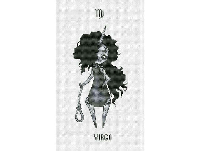 Horoscope. Virgo Cross Stitch Pattern фото 1
