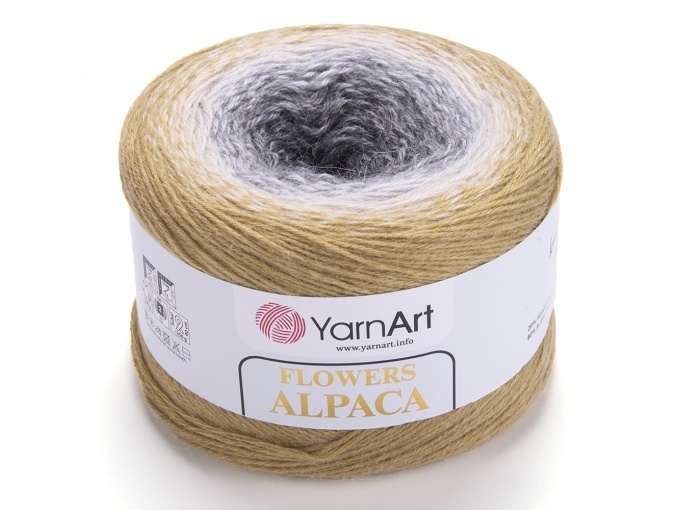 YarnArt Flowers Alpaca, 20% Alpaca, 80% Acrylic, 2 Skein Value Pack, 500g фото 12