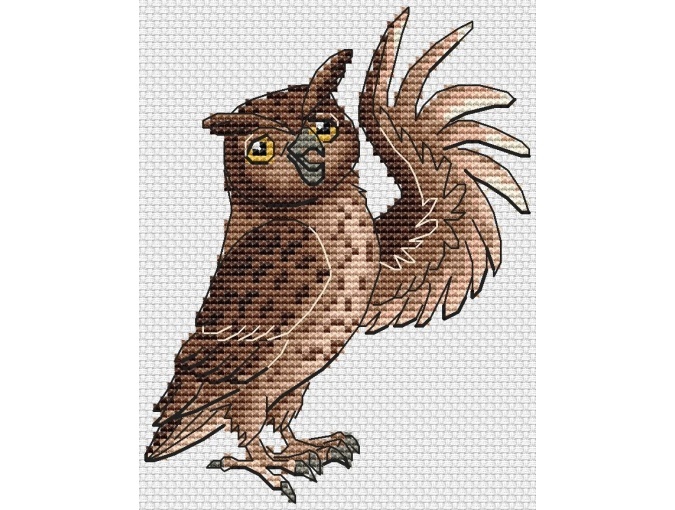 Forest Animals. Owl Cross Stitch Pattern фото 1