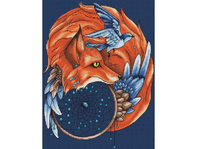 Dreamсatchers. Fox 2 Cross Stitch Pattern фото 1