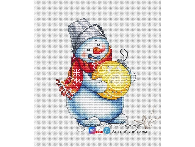 New Year's Ball Cross Stitch Pattern фото 1