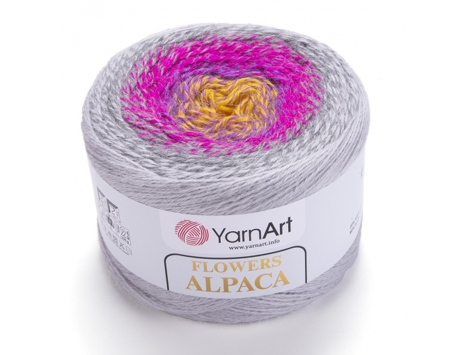 YarnArt Flowers Alpaca, 20% Alpaca, 80% Acrylic, 2 Skein Value Pack, 500g фото 16
