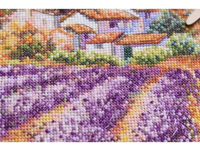 Lavender Fields Cross Stitch Kit фото 4