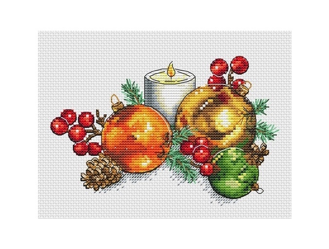 Christmas Balls Cross Stitch Pattern фото 2